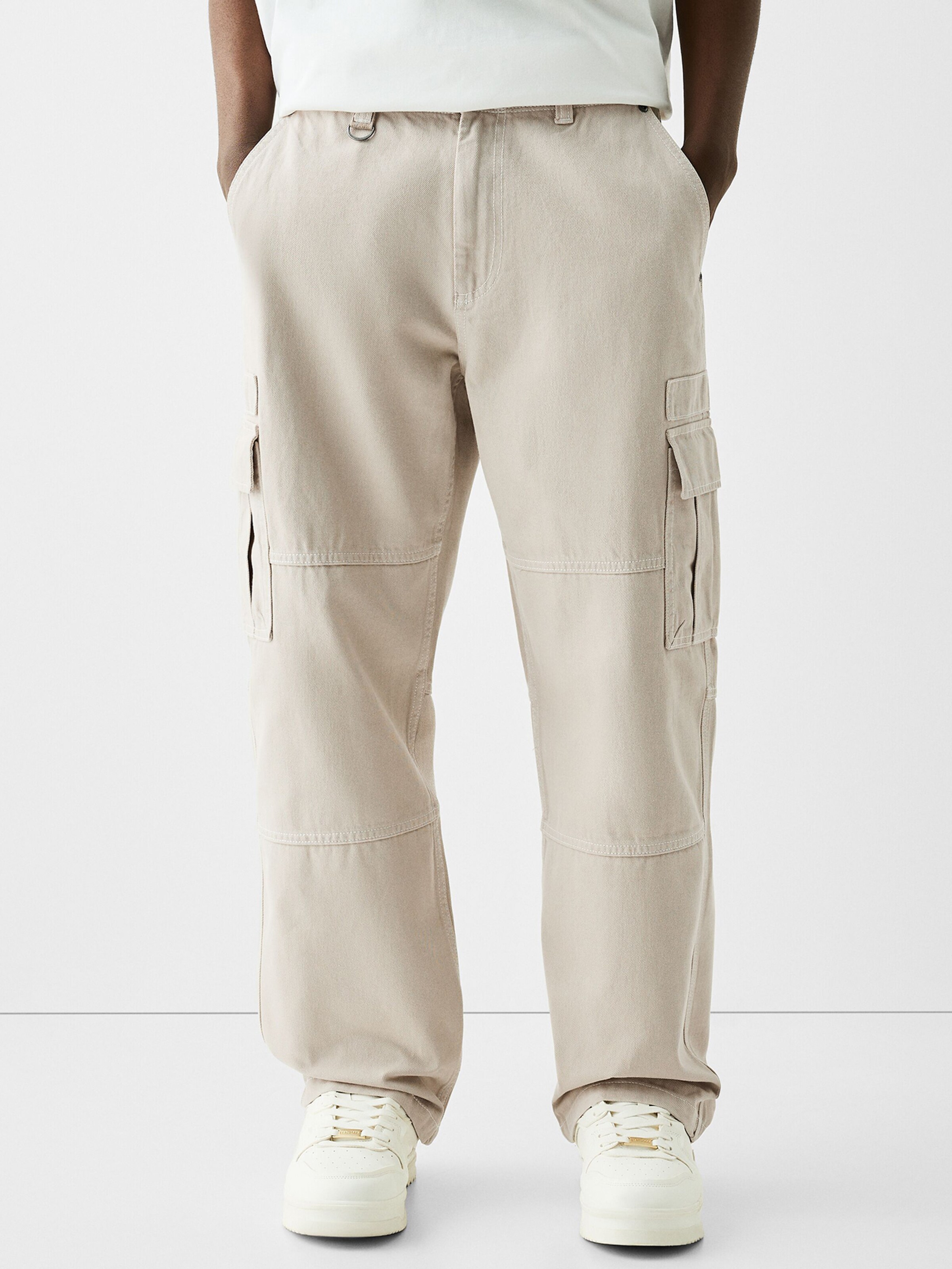 Bershka cargohose herren beige Clearance